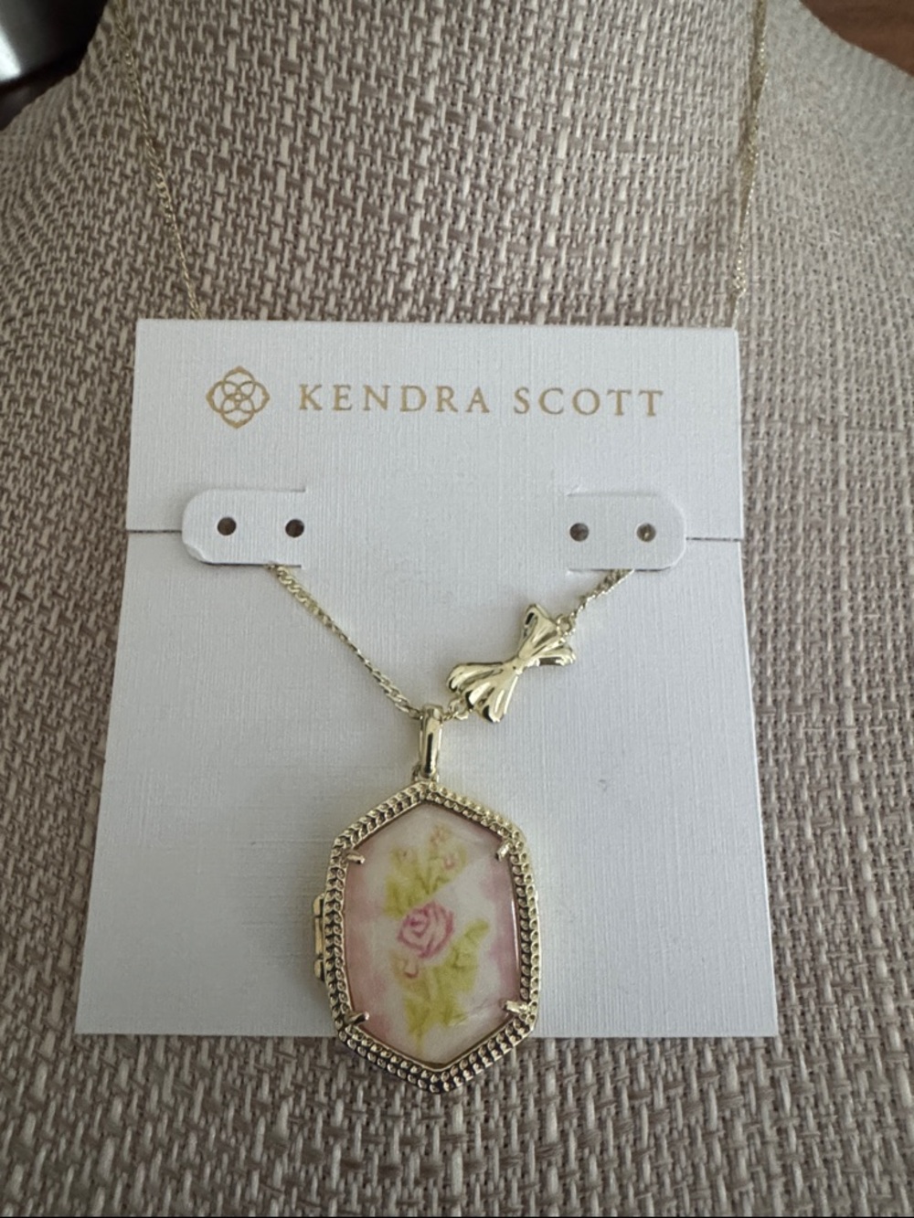 Kendra Scott x LoveShackFancy Daphne Gold Locket Necklace